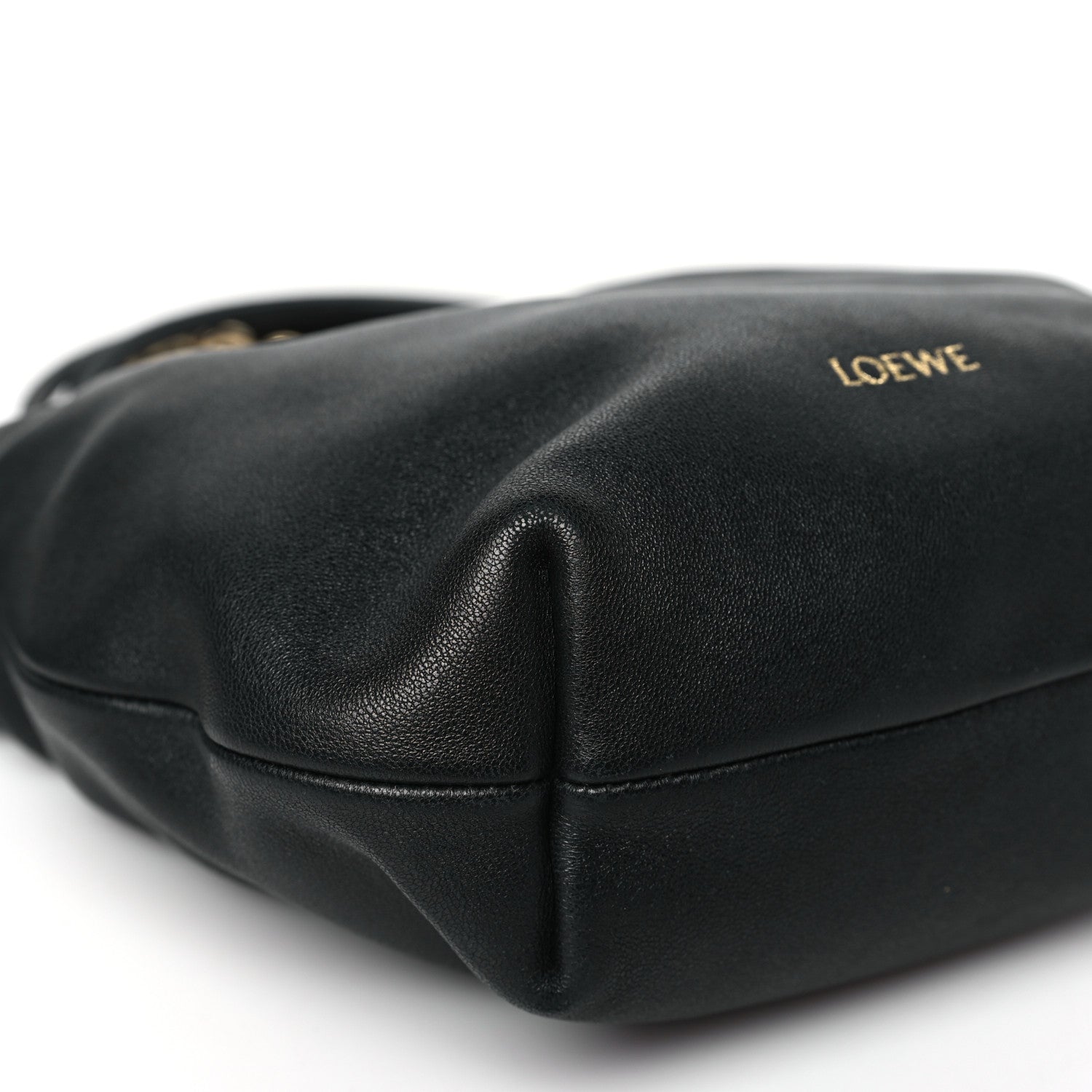 Loewe Mellow Nappa Donut Chain Mini Flamenco Knot Clutch Black 9 of 10