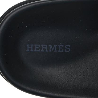 Hermes Suede Calfskin Go Mules 40 Black 7 of 8