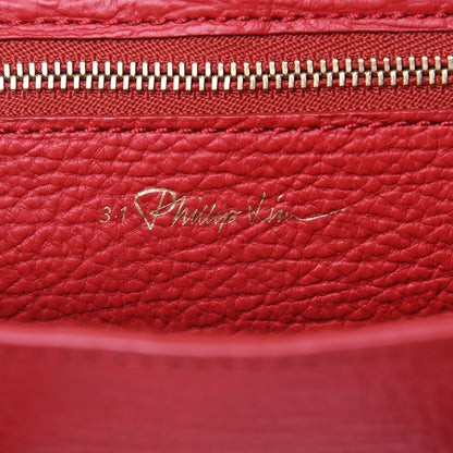 3.1 Phillip Lim 3.1 Textured Calfskin Mini Pashli Satchel Red 6 of 11