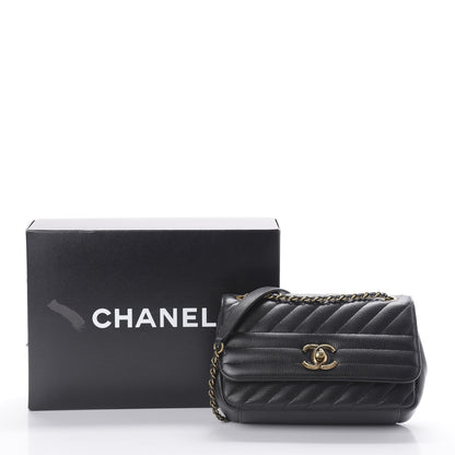 Chanel Goatskin Diagonal Quilted Small Flap Black 12 of 12