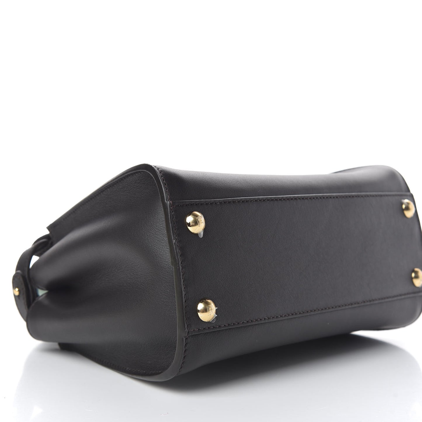 Vitello Seta Nabuk Pequin Mini Peekaboo Iconic Satchel Ebano Tobacco Moro