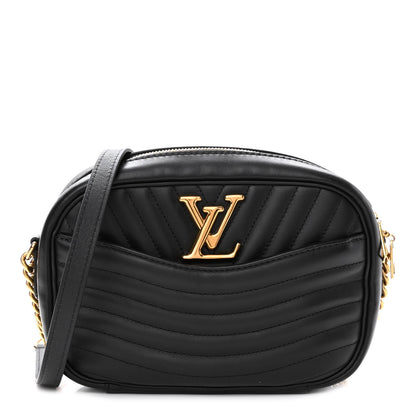 Louis Vuitton Calfskin New Wave Camera Bag NV Black 1 of 9
