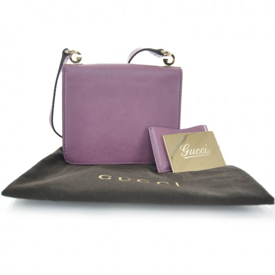 Gucci Calfskin 1973 Shoulder Flap Bag Mauve 3 of 9