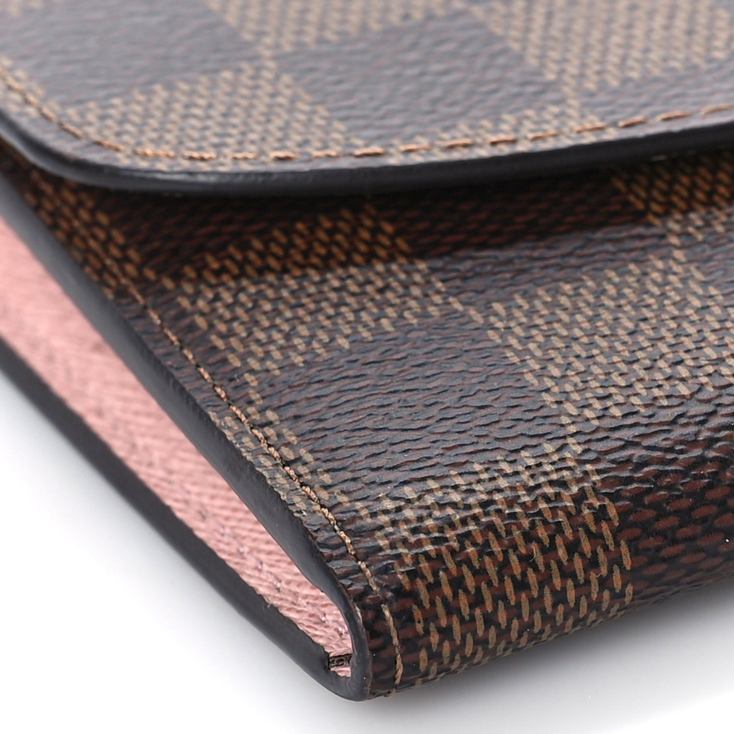 Damier Ebene Emilie Wallet Rose Ballerine