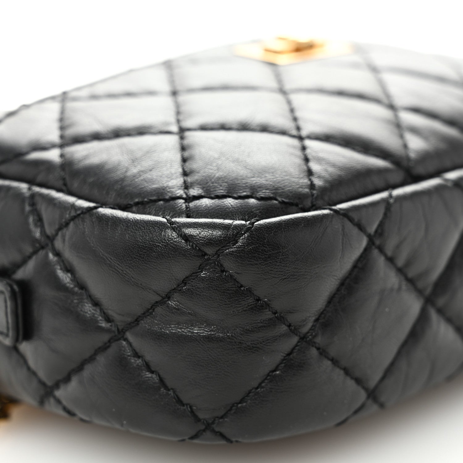 Chanel Aged Calfskin Quilted Mini Reissue Camera Case Black 7 of 11