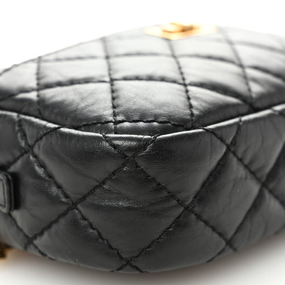 Chanel Aged Calfskin Quilted Mini Reissue Camera Case Black 7 of 11
