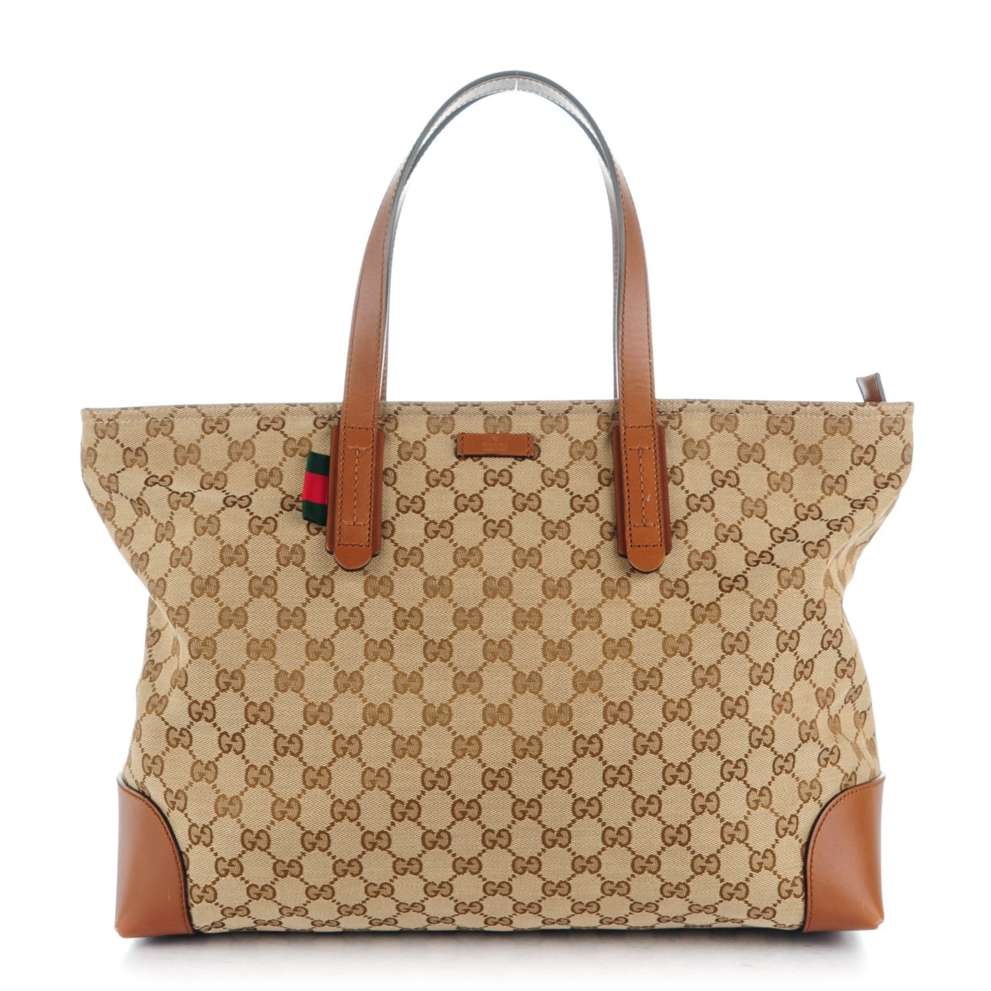 Monogram Large Original Tote Tan