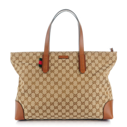 Gucci Monogram Large Original Tote Tan 1 of 10