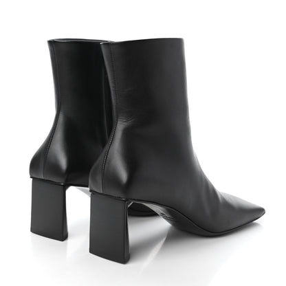 Balenciaga Smooth Calfskin Moon Square Toe 60mm Ankle Booties 38 Black 4 of 9