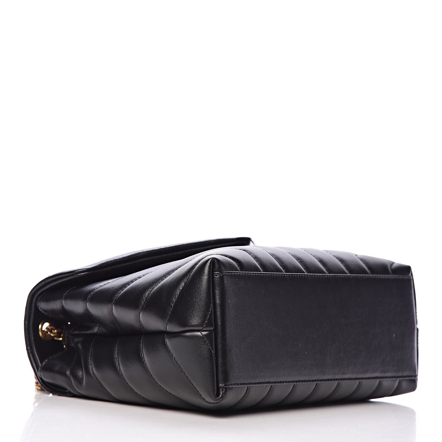 Saint Laurent Calfskin Y Quilted Monogram Small Loulou Chain Satchel Black 4 of 11