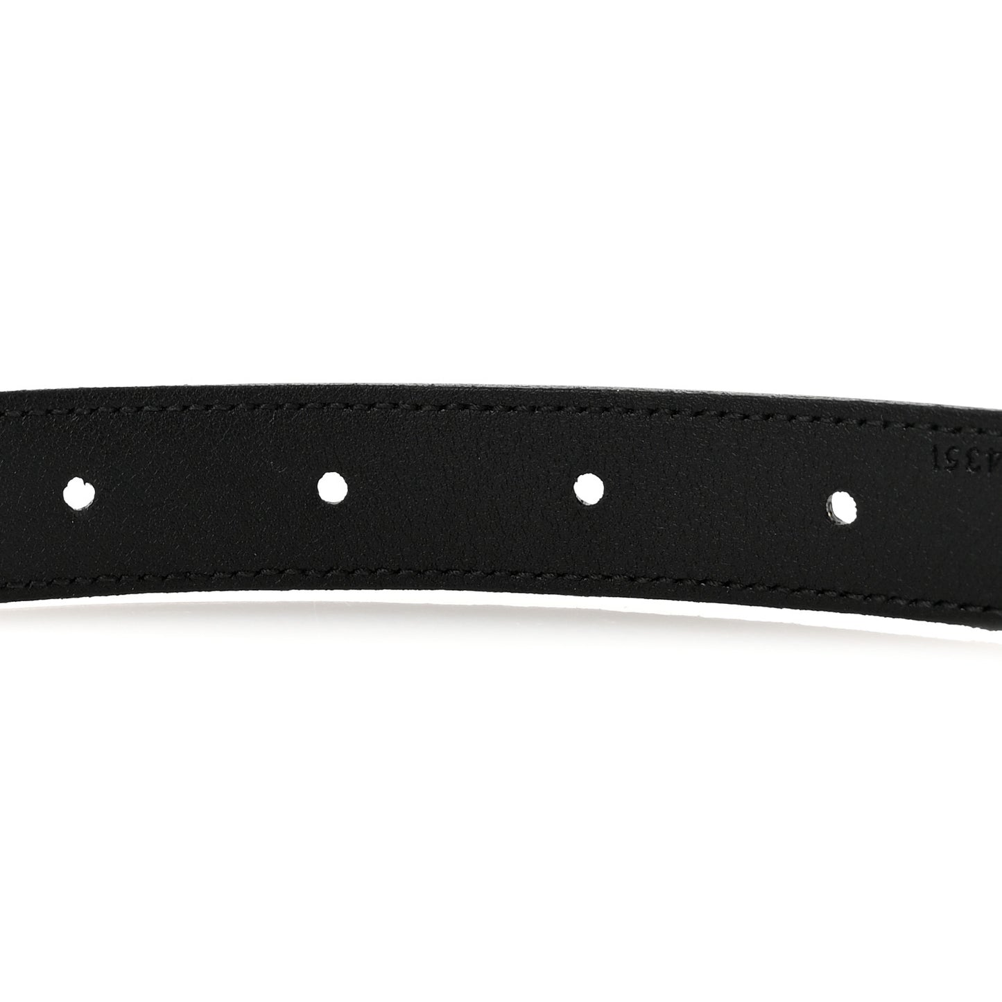 Calfskin GG Marmont Thin Chain Belt 85 34 Black