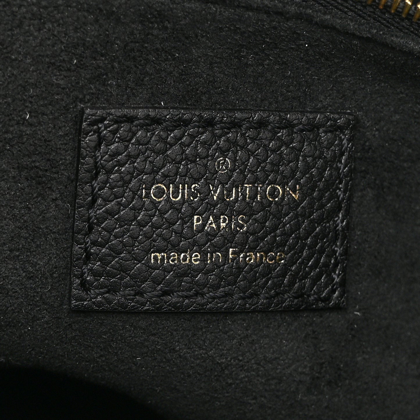 Grained Calfskin Studded Monogram Giant Onthego PM Black