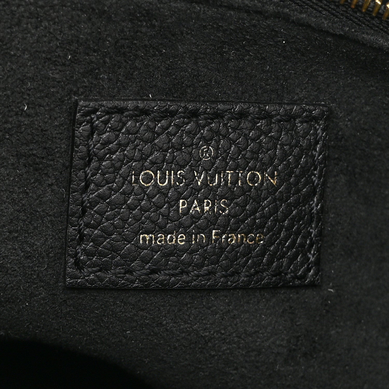 Louis Vuitton Grained Calfskin Studded Monogram Giant Onthego PM Black 6 of 9