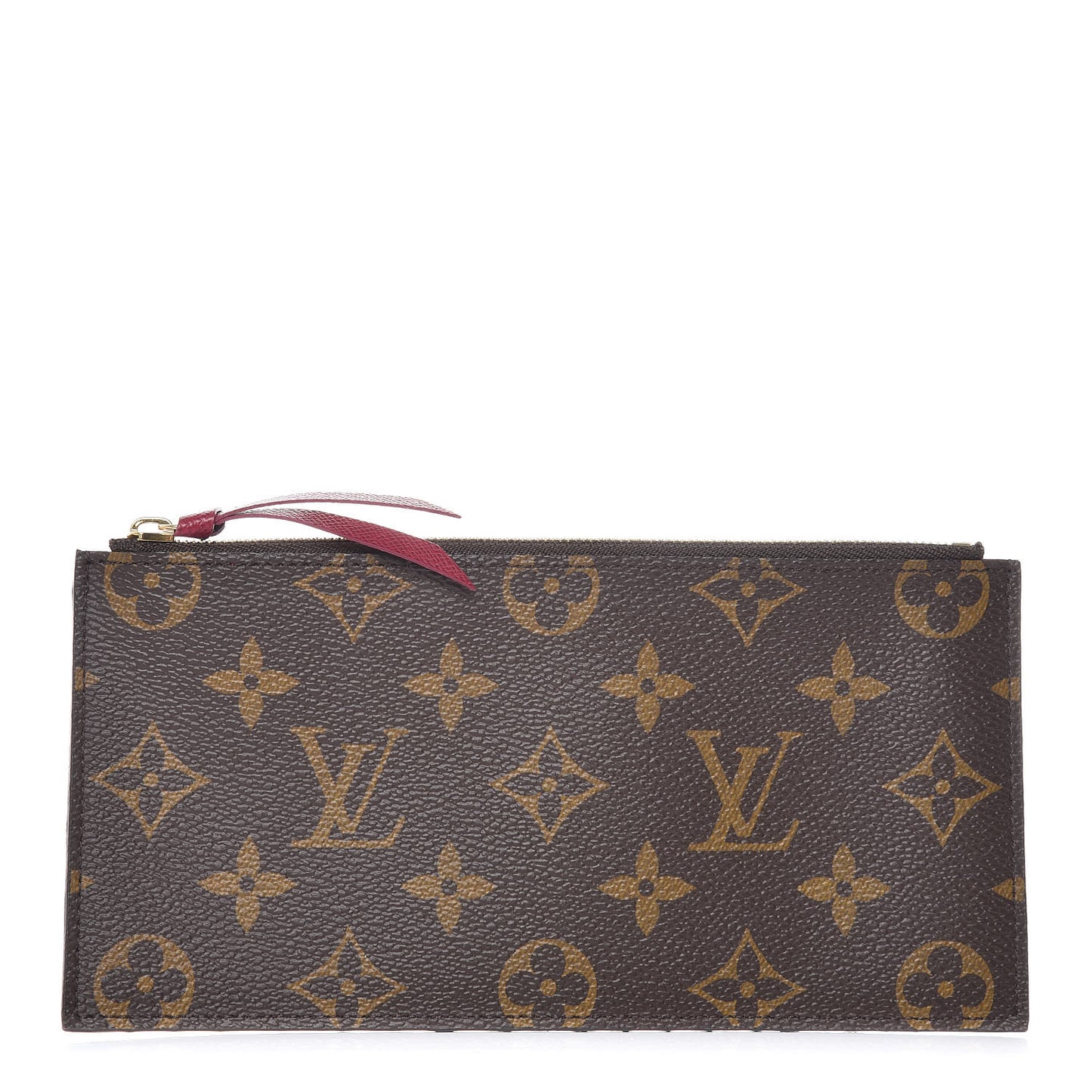 Monogram Felicie Chain Wallet Zippered Insert Fuchsia