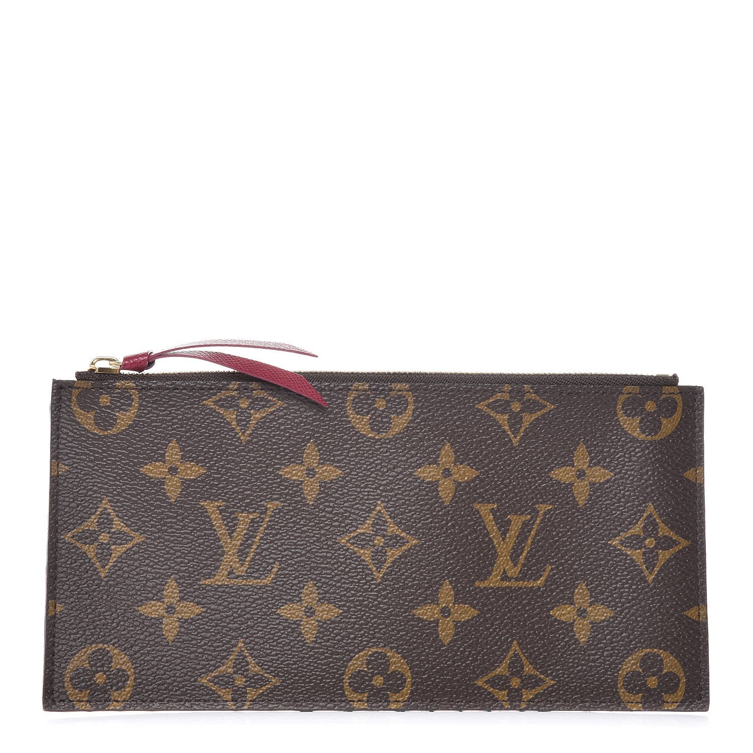 Louis Vuitton Monogram Felicie Chain Wallet Zippered Insert Fuchsia 1 of 6