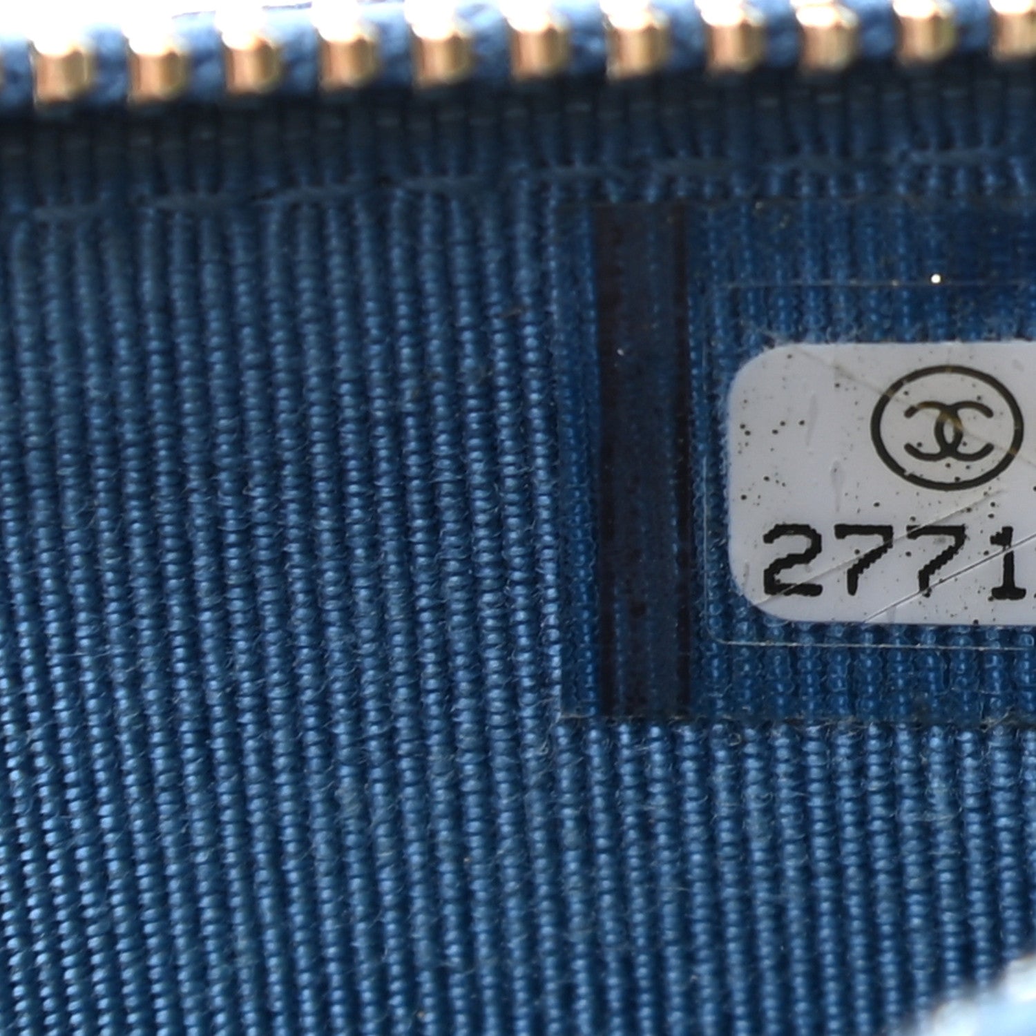 Chanel Lambskin Quilted Flap Zip Card Holder Blue 7 of 11