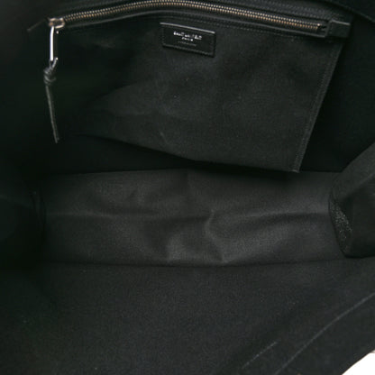Saint Laurent Linen Calfskin Rive Gauche Tote Black 5 of 10