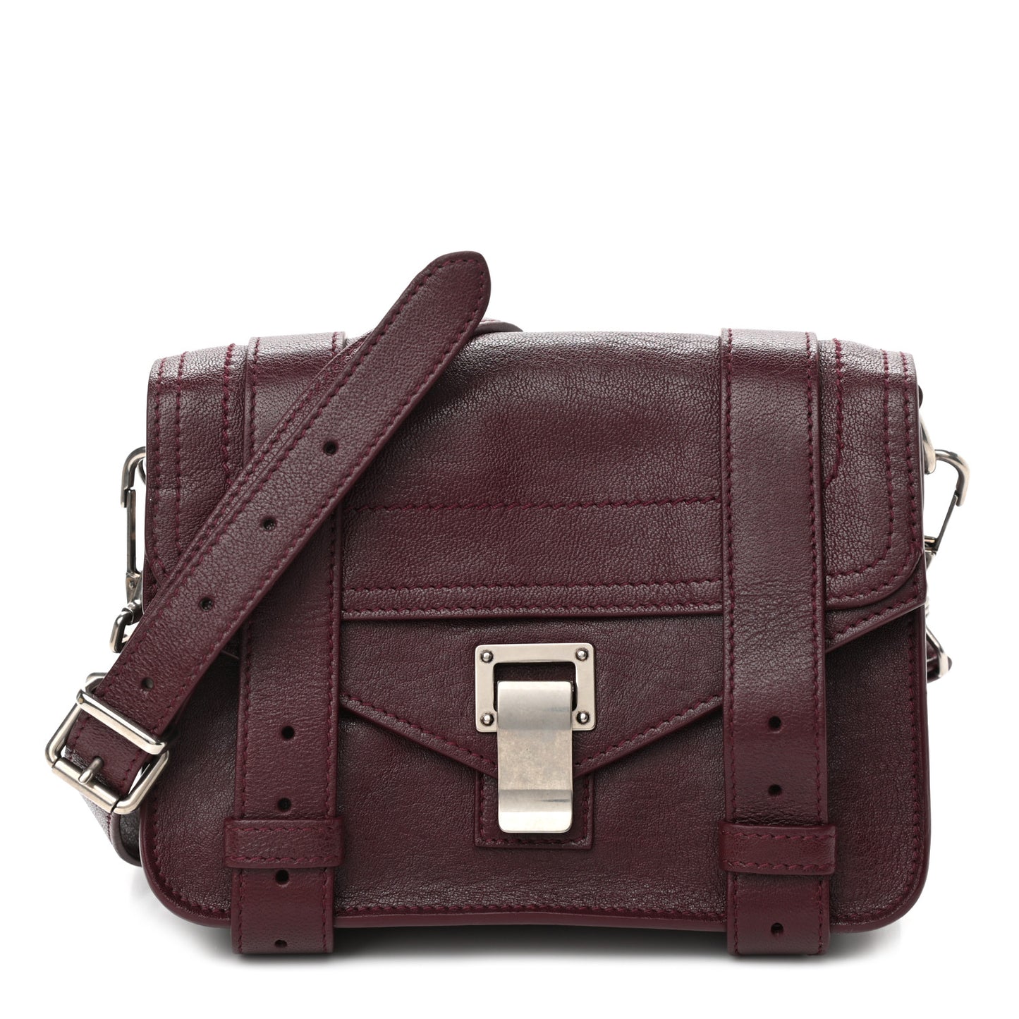 Lambskin PS1 Mini Crossbody Bag Oxblood
