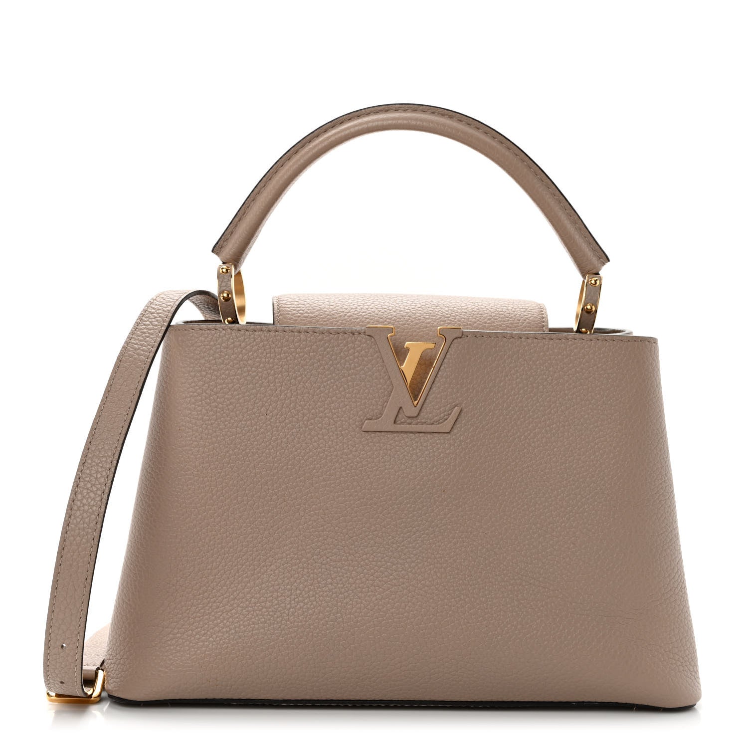 Louis Vuitton Taurillon Capucines MM Galet 1 of 9