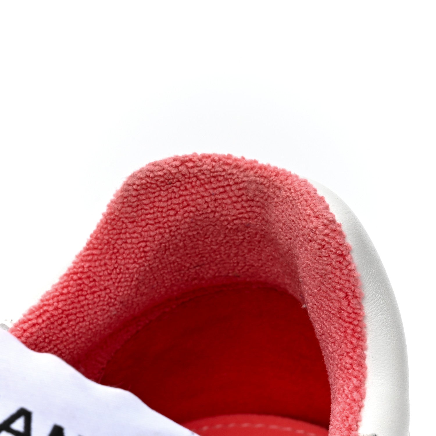 Chanel Grained Calfskin Fabric Womens Logo Sneakers 35 White Red 11 of 13