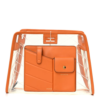 Fendi TPU Vitello Grace Pequin Pocket Mini Peekaboo Defender Aranciata 1 of 13