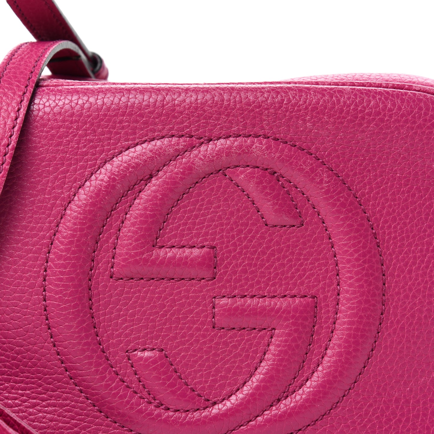 Cellarius Calfskin Small Soho Disco Bag Bright Bouganville