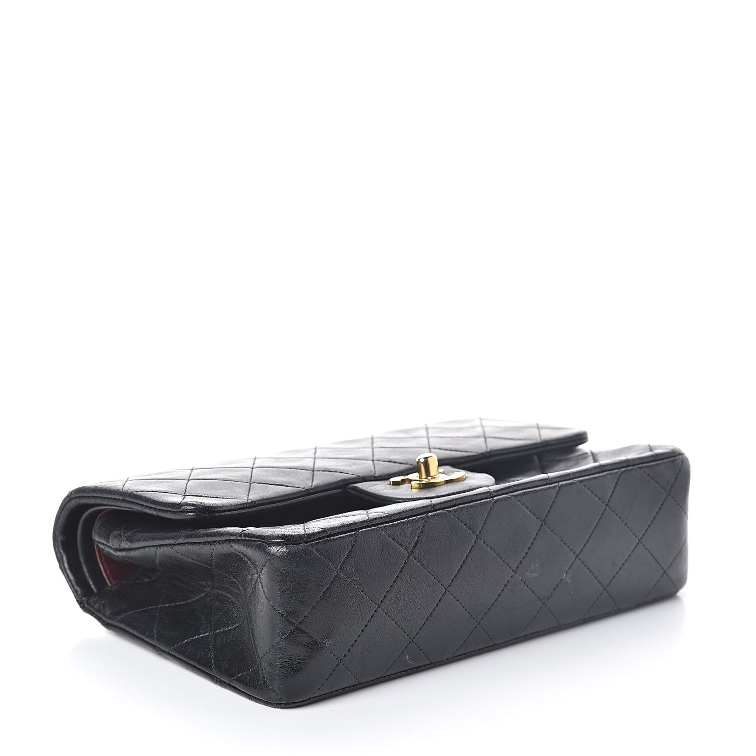 Chanel Lambskin Quilted Medium Double Flap Black 4 of 14