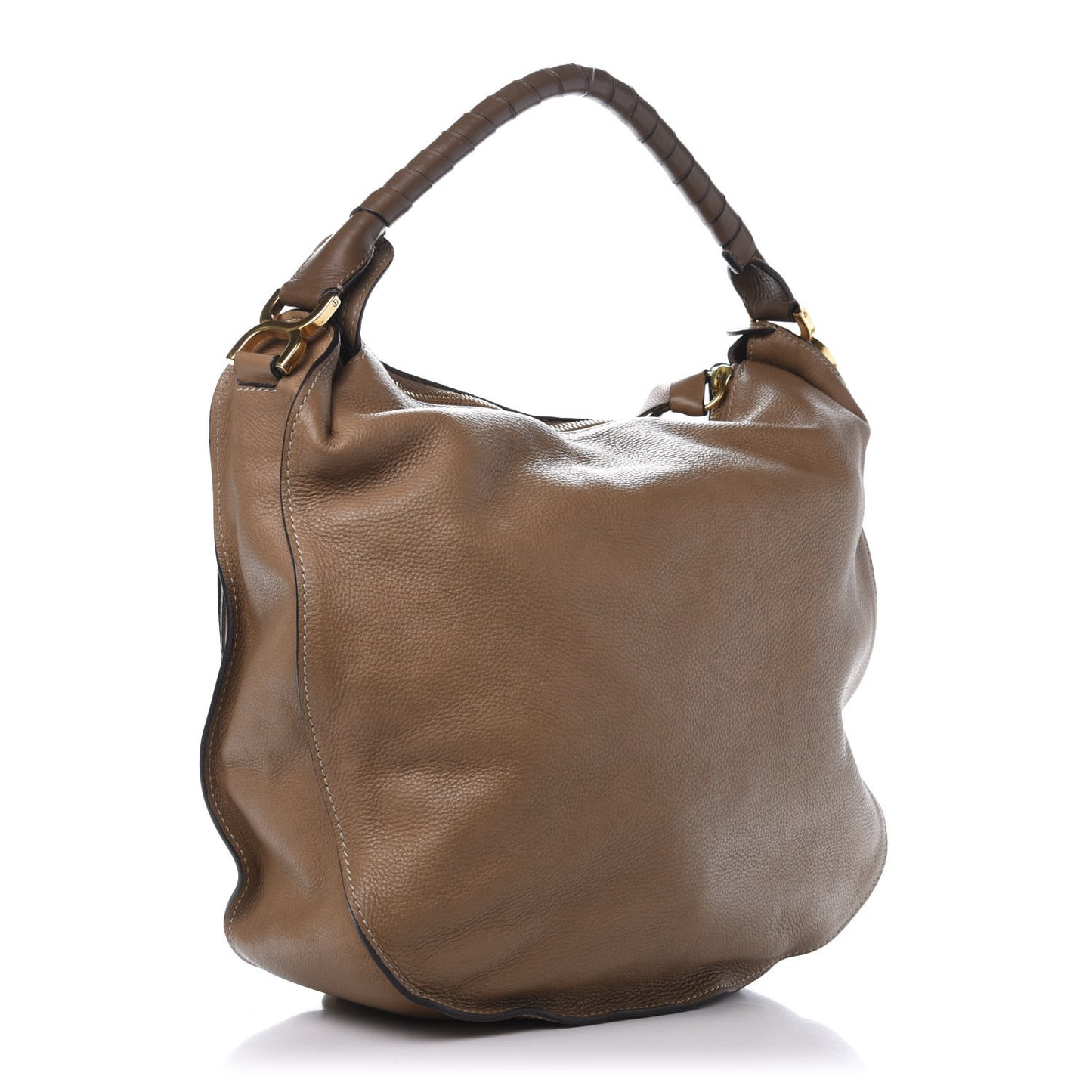 Calfskin Large Marcie Hobo Nut