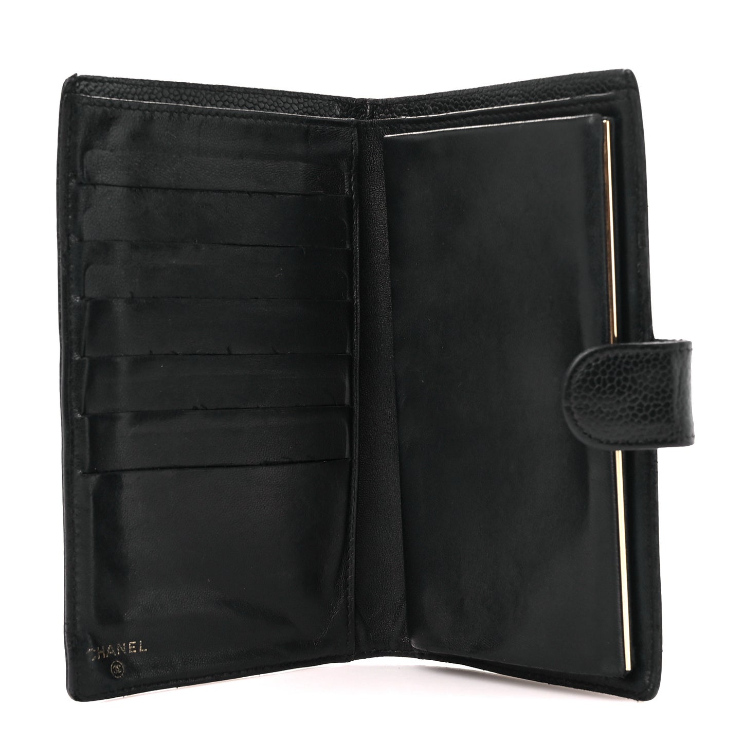 Caviar Timeless CC French Wallet Black