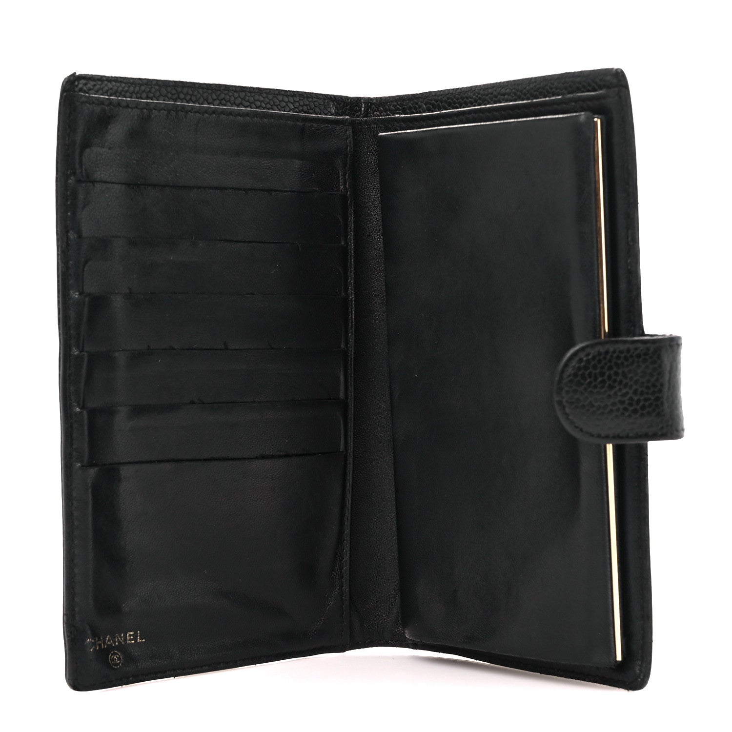 Chanel Caviar Timeless CC French Wallet Black 8 of 14