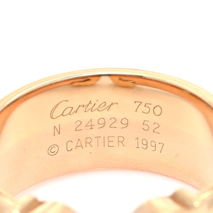 Cartier 18K Pink Yellow White Gold C De Cartier Ring 52 6 4 of 4