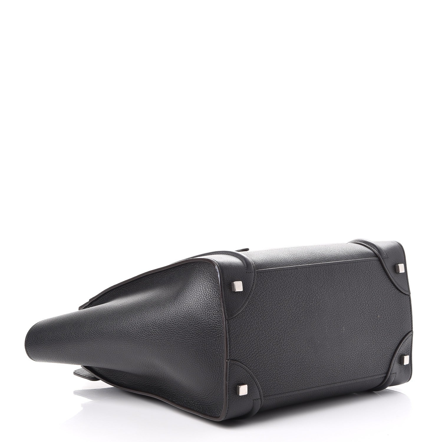 Celine Drummed Calfskin Mini Luggage Black 4 of 12