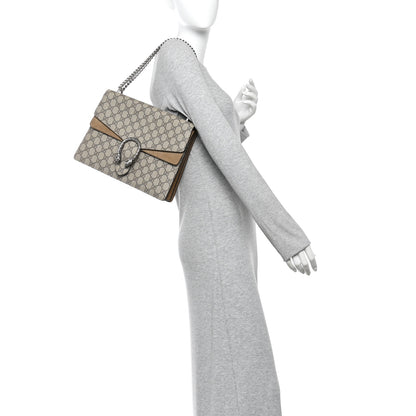 Gucci GG Supreme Monogram Medium Dionysus Shoulder Bag Taupe 2 of 12