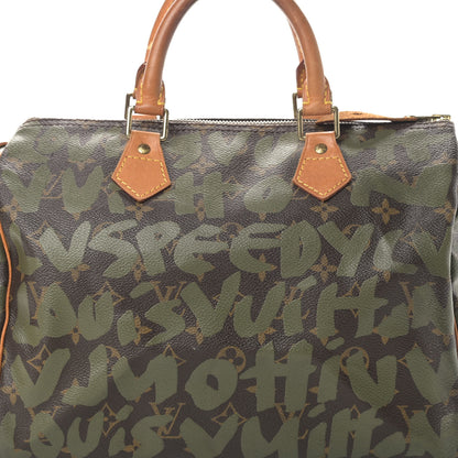 Louis Vuitton Monogram Graffiti Speedy 30 Kaki 8 of 14