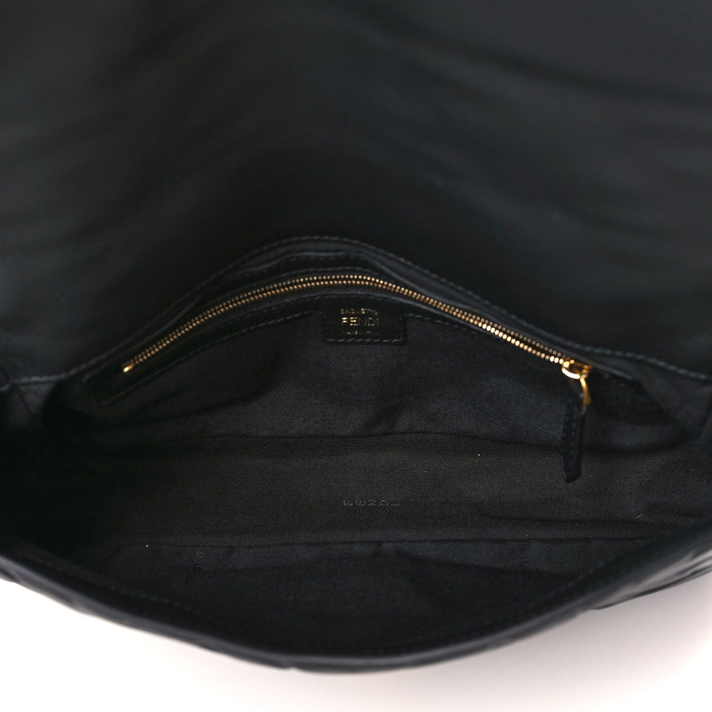 Nappa FF 1974 Embossed Baguette Black