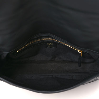 Fendi Nappa FF 1974 Embossed Baguette Black 5 of 9