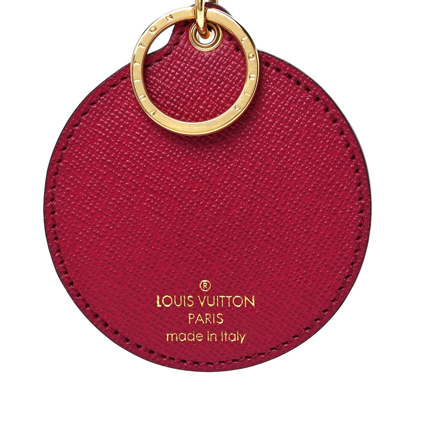 Monogram Illustre Multi V Bag Charm Key Ring Fuchsia