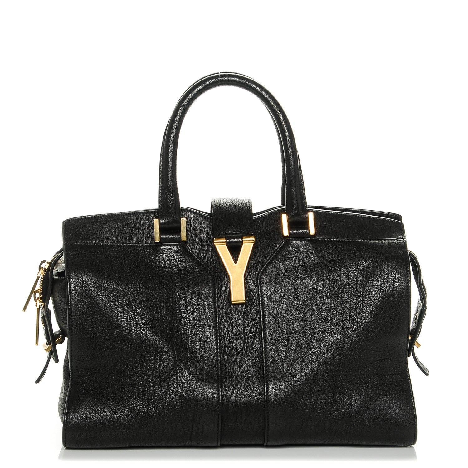 Saint Laurent Sheepskin Small Cabas ChYc Black 1 of 9
