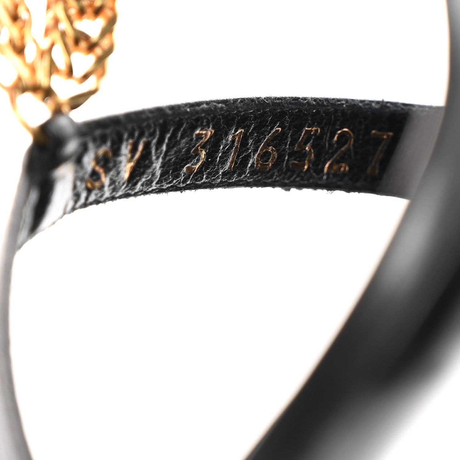 Saint Laurent Seta Calfskin Chain Sandals 38 Black 7 of 9