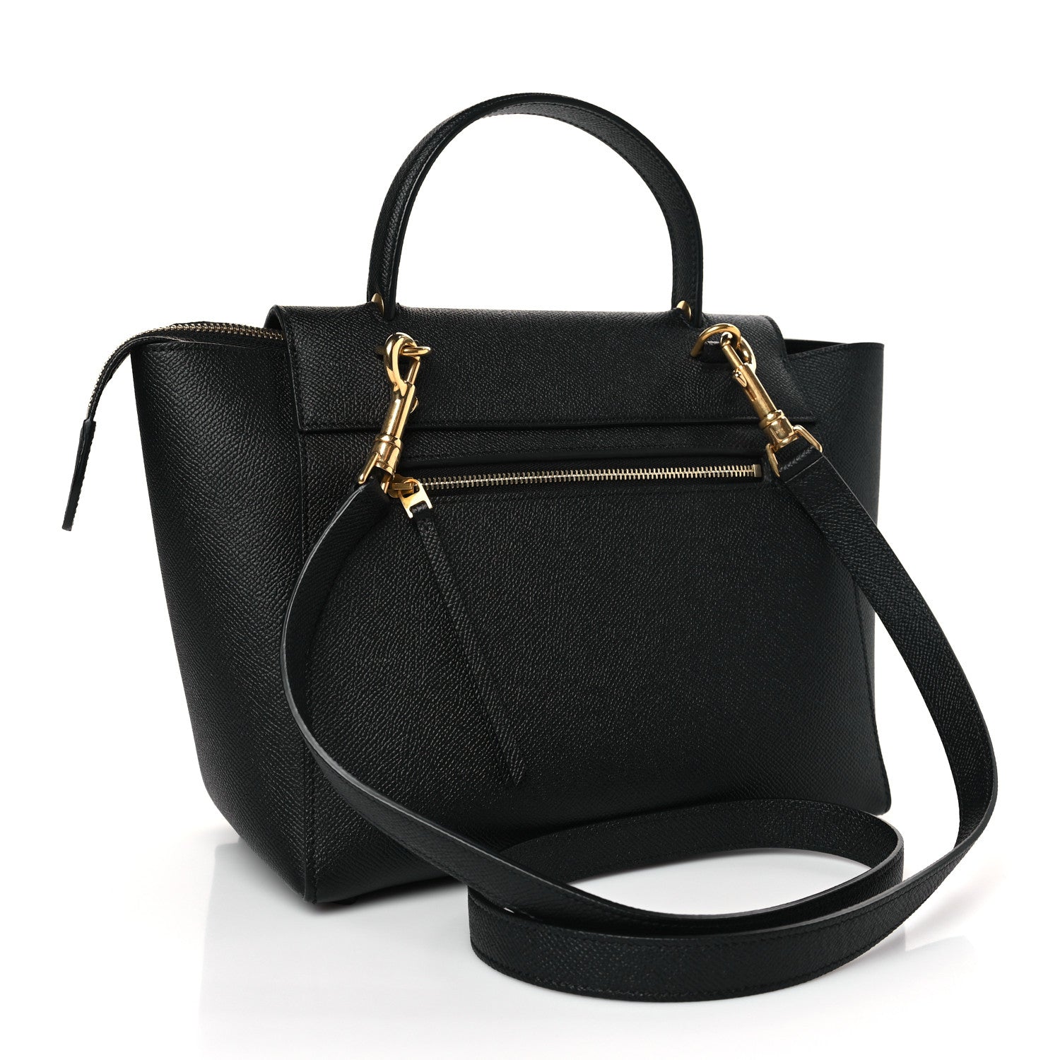 Celine Grained Calfskin Micro Belt Bag Black 3 of 8