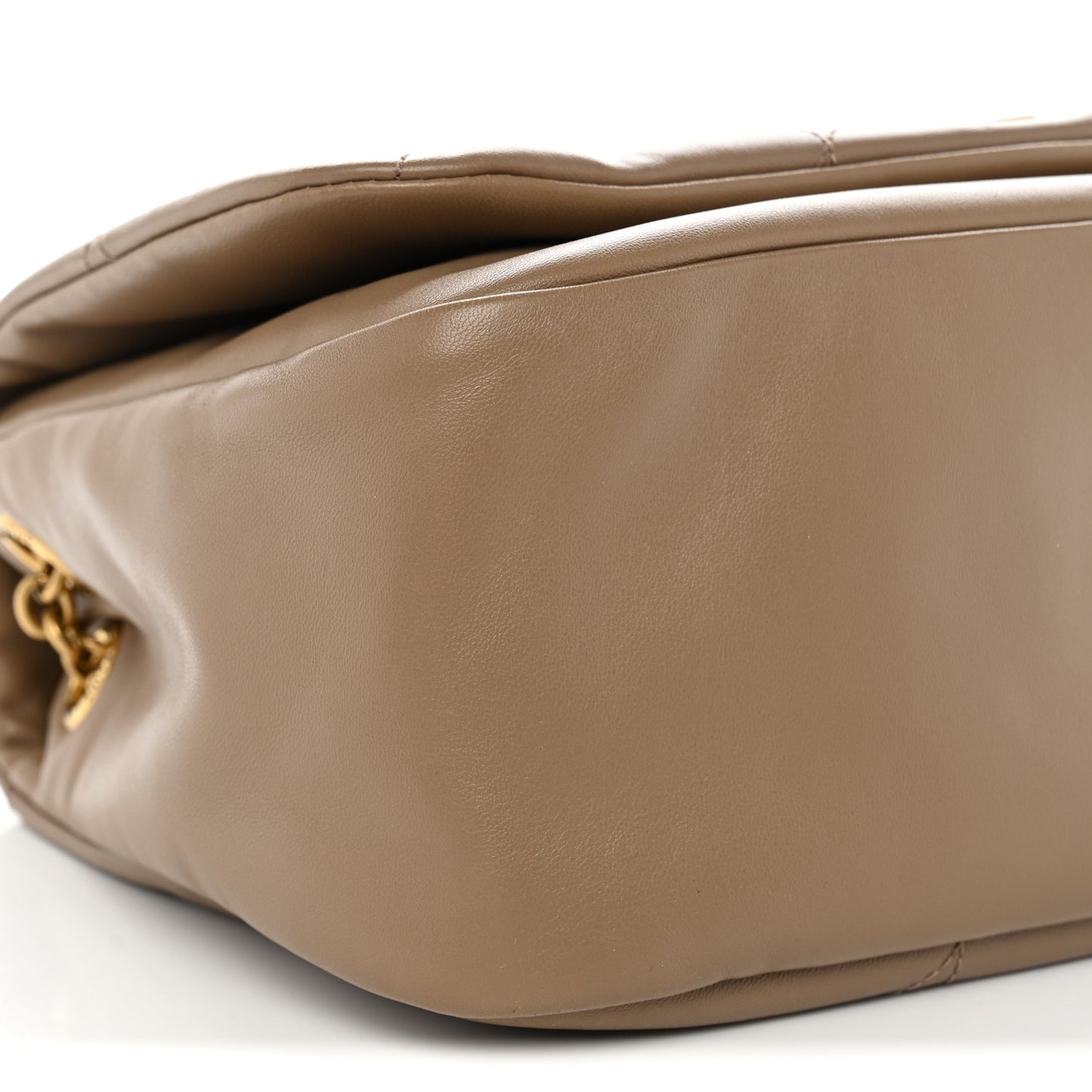 Lambskin Matelasse Monogram Small Jamie 4.3 Taupe
