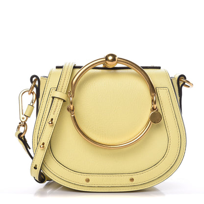 Chloe Calfskin Suede Small Nile Bracelet Bag Lemonade 1 of 10