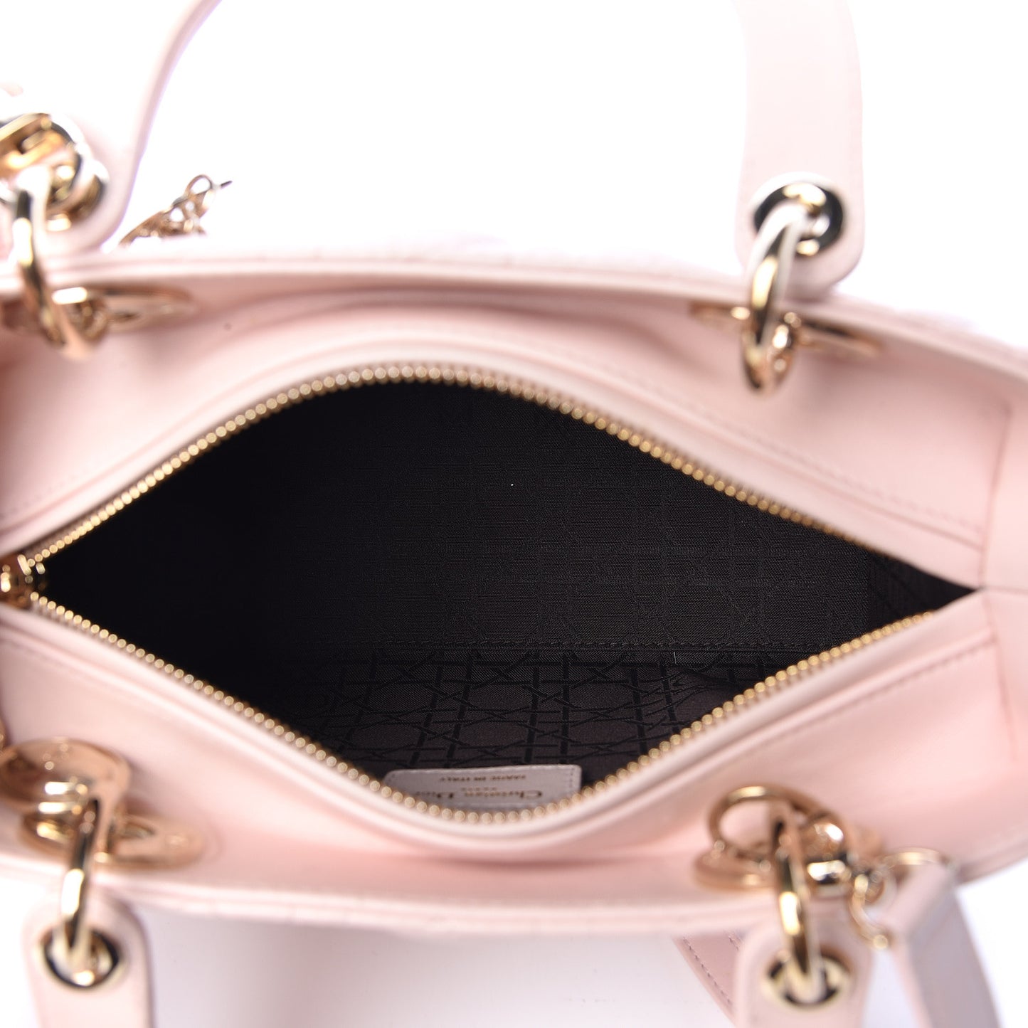 Lambskin Cannage Medium Lady Dior Light Pink