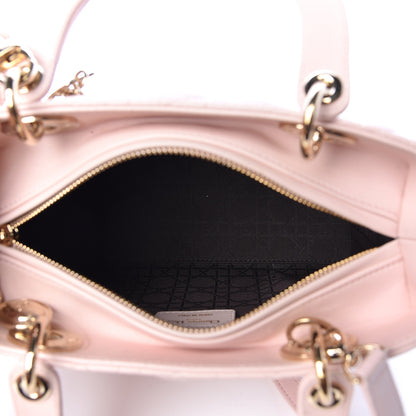 Christian Dior Lambskin Cannage Medium Lady Dior Light Pink 5 of 15