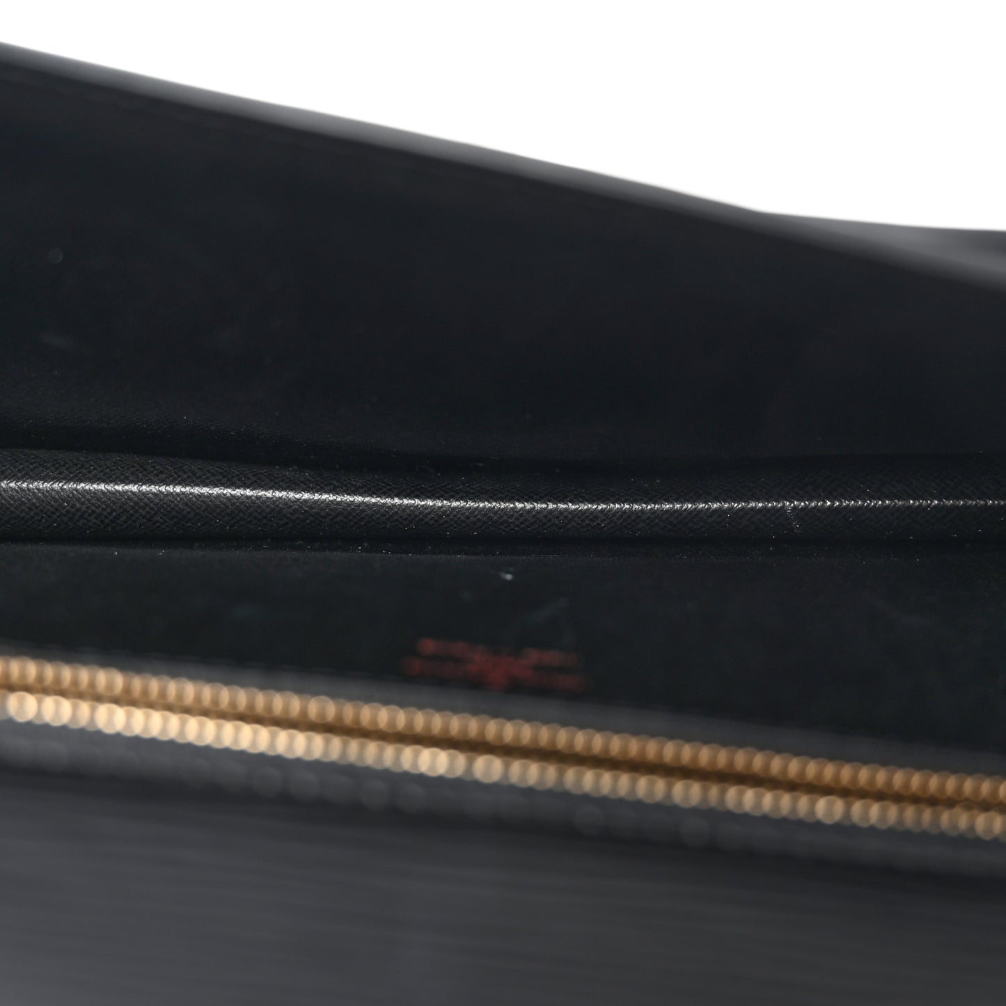 Epi Pochette Sellier Dragonne Clutch Black