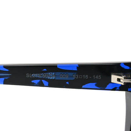 Saint Laurent Acetate Mica Cat Eye Sunglasses SL 276 Black Blue 7 of 8