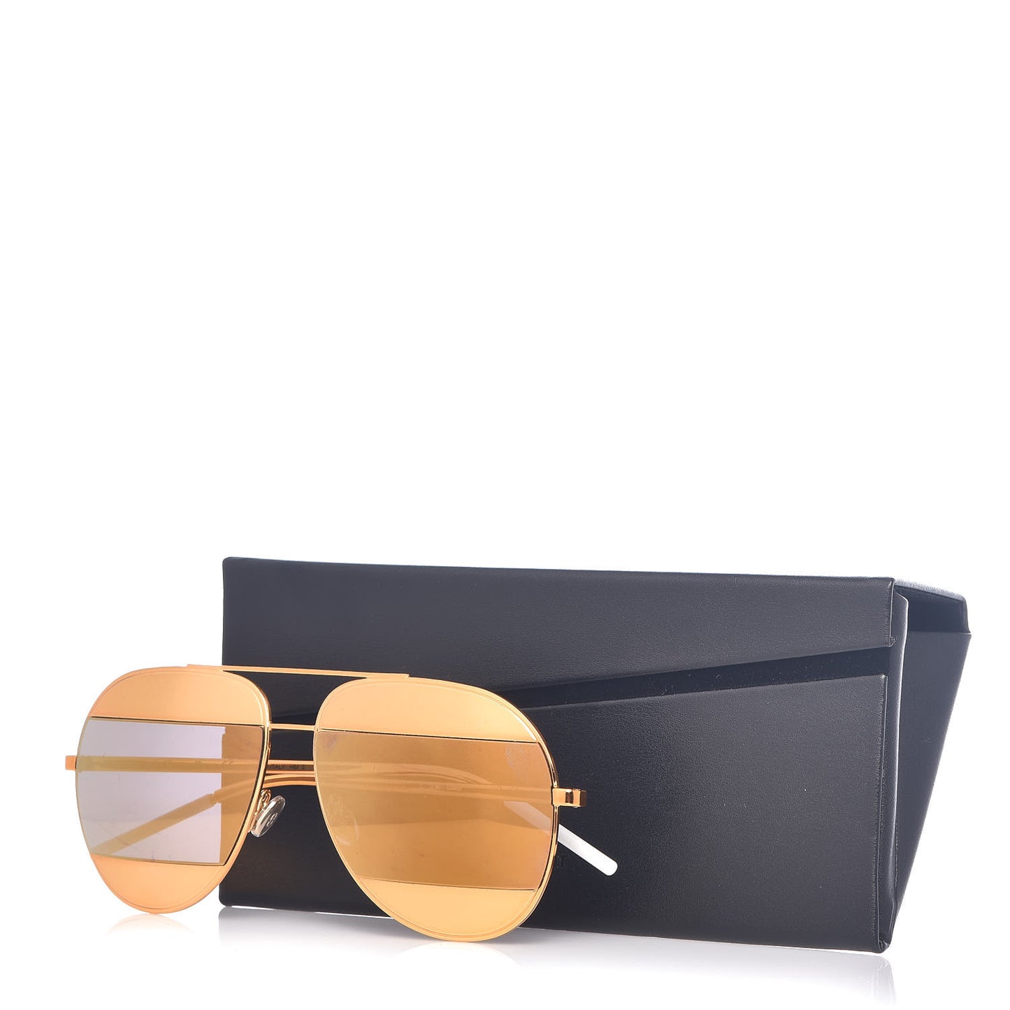 Split 1 Aviator Sunglasses Gold