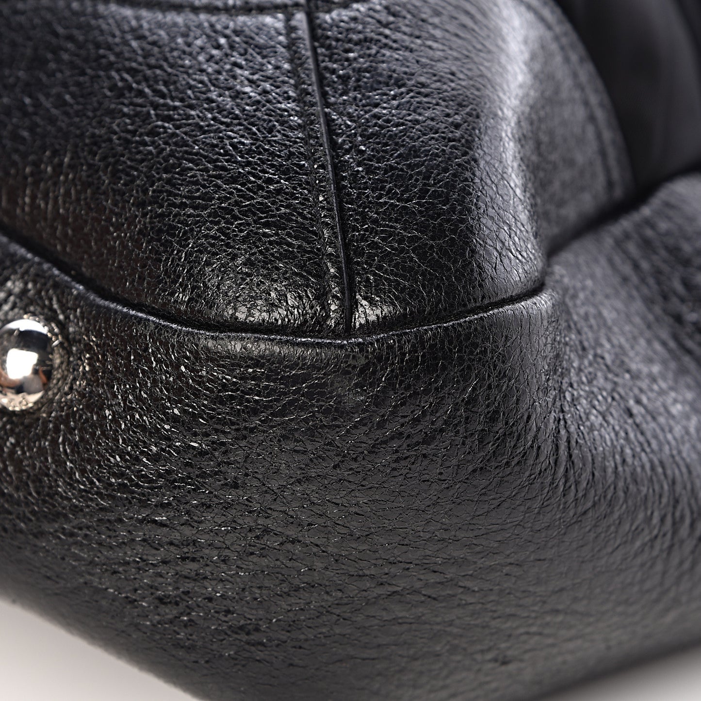 Tessuto Nylon Cervo Lux Dome Satchel Black