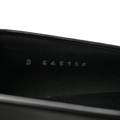 Chanel Calfskin Metal CC Loafers 36.5 Black 8 of 8