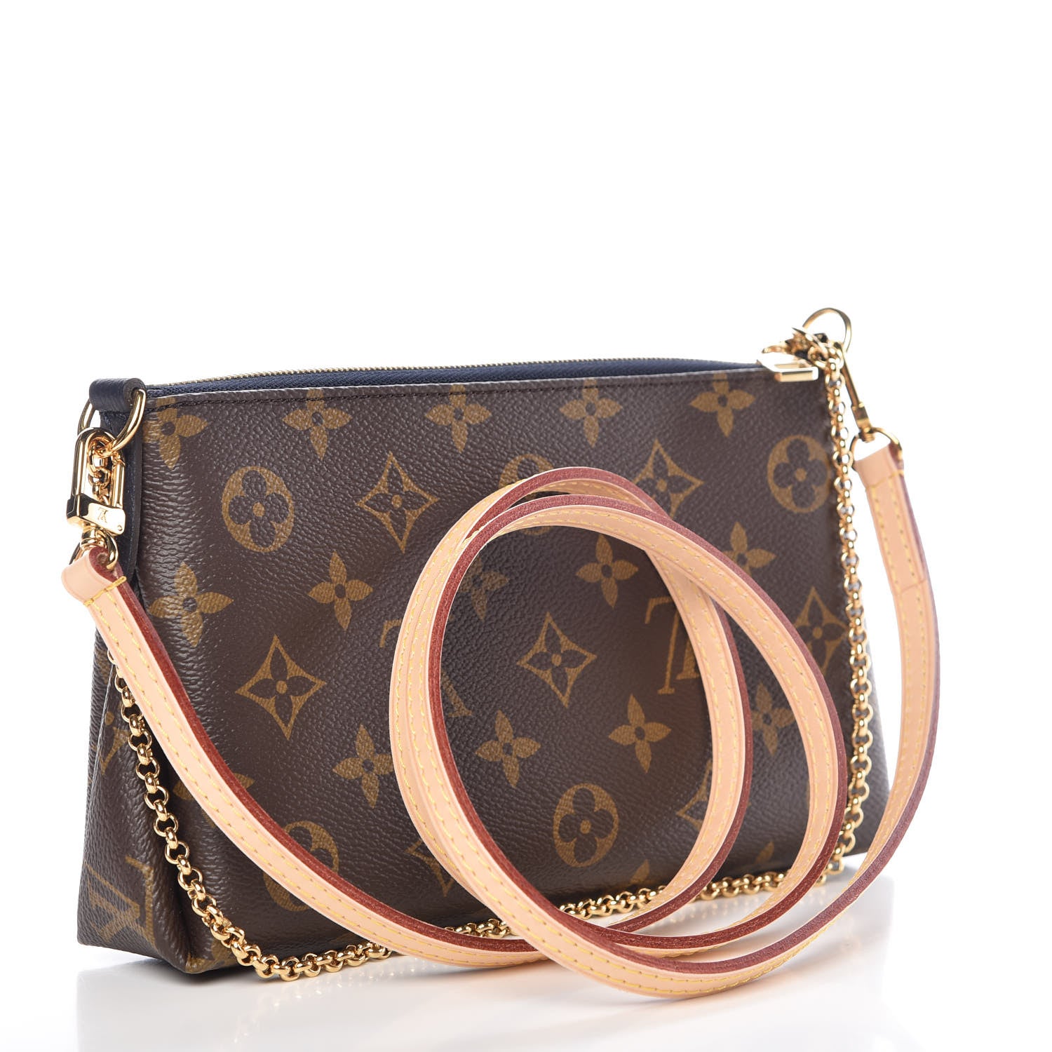 Louis Vuitton Monogram Pallas Clutch Blue Marine 3 of 10